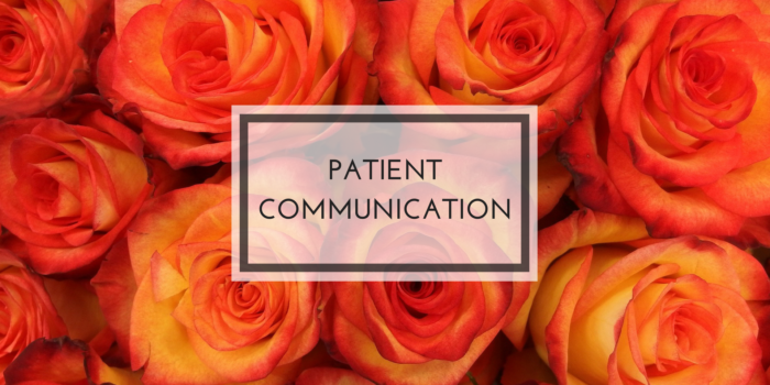 communication with patients