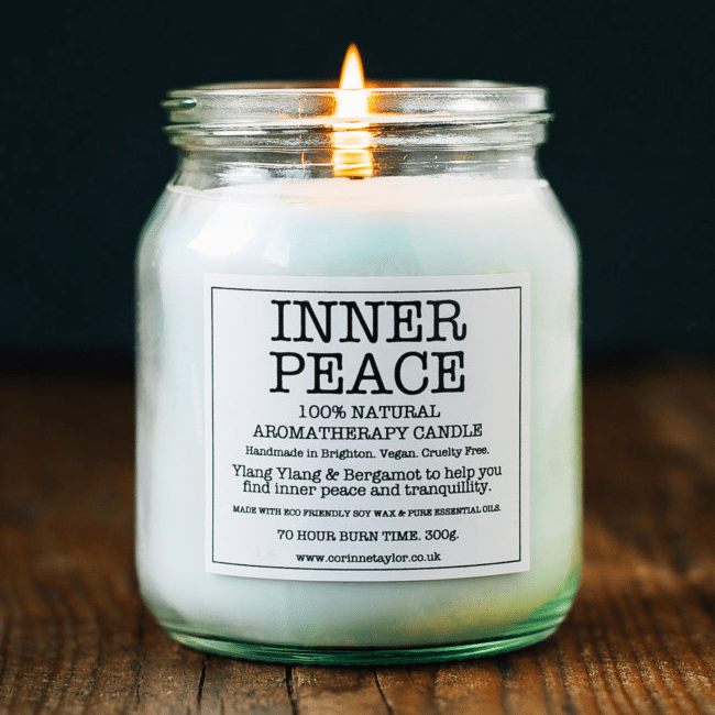 candles scented with essential oils